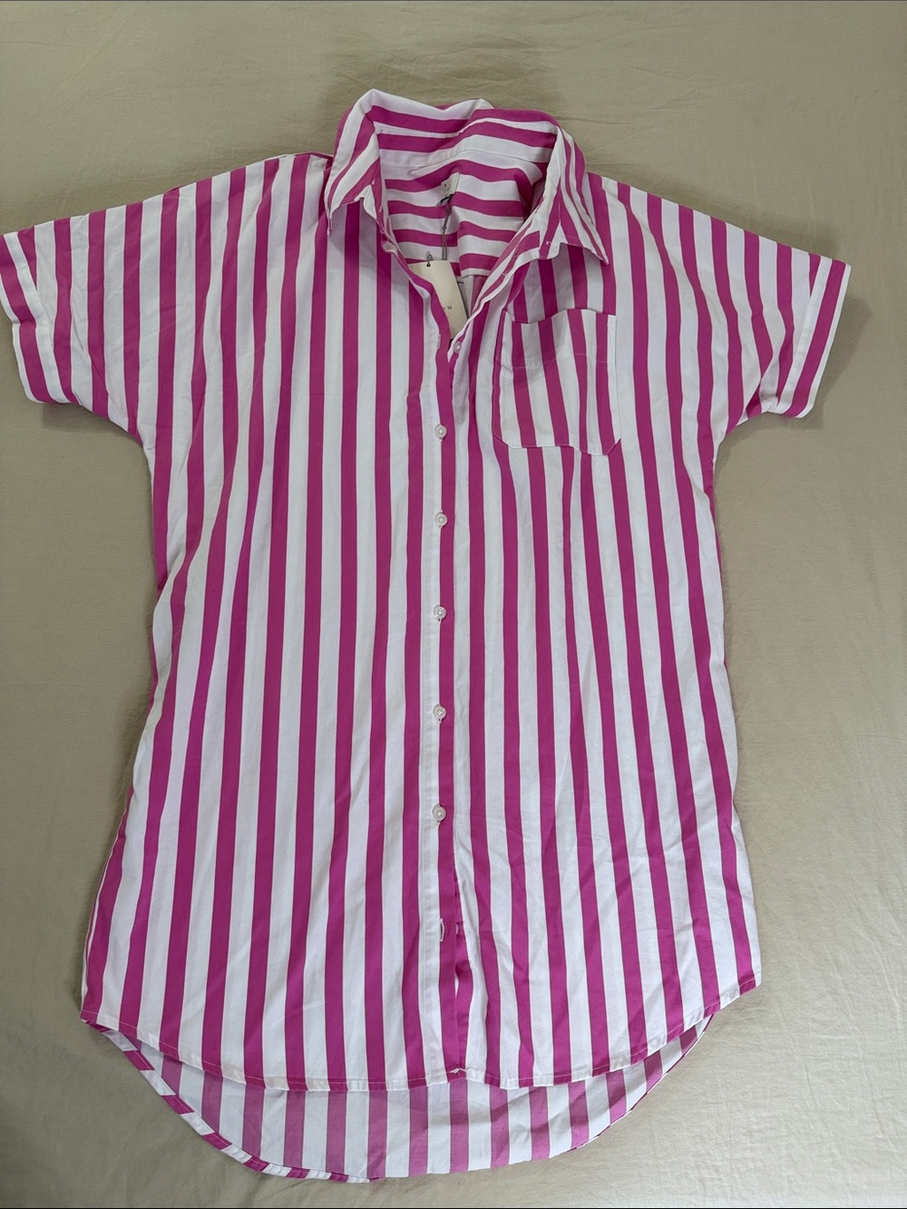 Stripe Button-Up summer dress/tunic